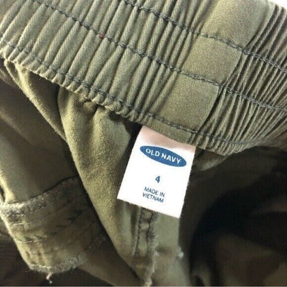 Old Navy Olive Green Straight Leg Pull On Pants 4 - Picture 4 of 4